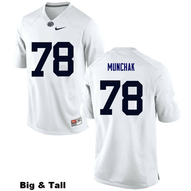 NCAA Nike Men's Penn State Nittany Lions Mike Munchak #78 College Football Authentic Big & Tall White Stitched Jersey WUS5198UB